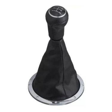 Imagem de Bola Manopla Cambio Aro Cromado Coifa Preta Gol G3