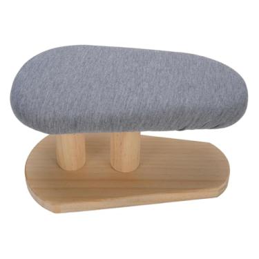 Imagem de GLOGLOW Banco de Passar a Roupa, Mesa de Ferro de Manga Com Suporte de Madeira Com Base na Mão Feita de Madeira de de Portátil para Uso