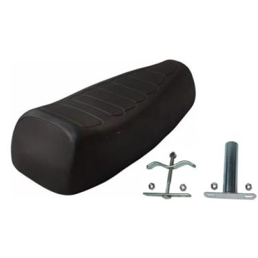 Imagem de Banco Mobilete C/Bagageiro Rabetão Articulado (SÓ BANCO XR PRETO COM PRESILHA)