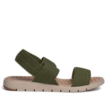 Imagem de Sandália Feminina Modare Elástico Verde Musgo, Musgo, 35