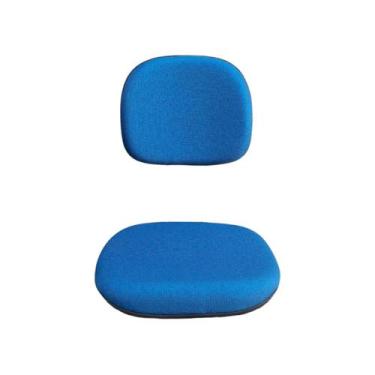 Imagem de Kit de Assento e Encosto Curvado Anatômico para Cadeira Secretária Tec