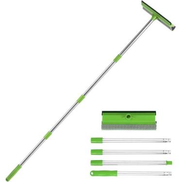 Imagem de Rodo de janela Bryquelin 2 em 1 com aço inoxidável de 30-59 cm