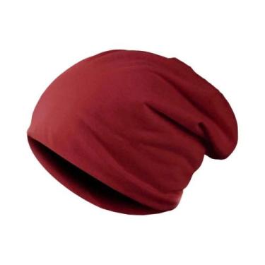 Imagem de Gorro Masculino De Cor Sólida, Folgado E Despojado, Para Outono E Prim