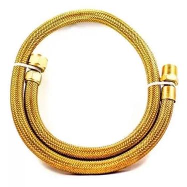 Imagem de Mangueira Flexível Gás 1/2 Mxf Malha Latão Int Cobre - Contuflex - Con