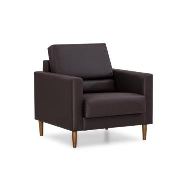 Imagem de Poltrona Decorativa Sala Herval Spirit, Desmontável, Corino Marrom