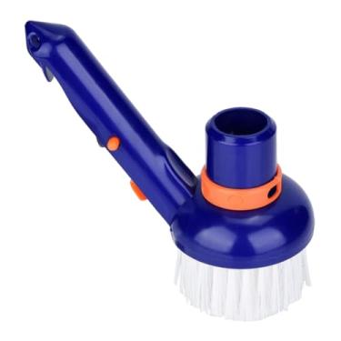 Imagem de Escova de piscina, escova de canto de piscina, aspirador ajustável com cerdas chanfradas para cantos, degraus, escadas, spa e banheiras de hidromassagem para casa