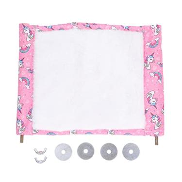 Imagem de Casa de Rede para Pendurar para Hamster, Rede Dupla de Camada Macia e Quente para Brinquedo para Pássaros e Poleiro para Animais de Estimação Pequenos (L)