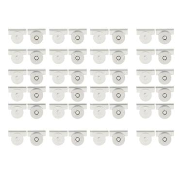 Imagem de Lilihuimaoyi 24 Fechos de Pressão para Mulheres E Meninas, Fechos Removíveis para Artesanato "faça Você Mesmo", Bolsas, Fechos de Pressão para Bolsas E S, Prata