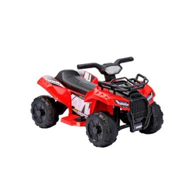 Imagem de Bang Toys - Quadriciclo Elétrico Infantil Astro 6V - com Luzes de LED, Sons, Entrada USB/MP3, Acelerador no Pedal - Suporta até 30kg - Cor Vermelho