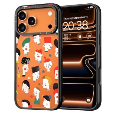 Imagem de YOYORI Capa para iPhone 16 Pro - [proteção contra quedas de nível militar de 2 metros] [tecnologia anti-peel] Capa protetora de TPU preta transparente com design bonito (imagem de perfil, iPhone 16