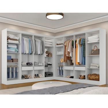 Imagem de Closet Modulado 287x285,5 Ambar Branco - M.a