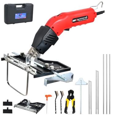Imagem de NLBFOU Kit de ferramentas de corte Hot Knife para ranhura/escultura/corte refrigerado a ar 200 W (5 lâminas) Pro Slotter cortador elétrico de espuma de faca quente para EPP, EPS, XPS, EVA, EPE, placa