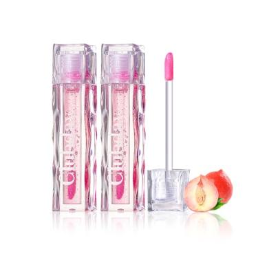 Imagem de Clubday Óleo labial que muda de cor, protetor labial hidratante mágico e quente, sabor de frutas, não pegajoso, hidratante de longa duração, cuidados labiais de alto brilho, 4,5 g/4,5 ml (conjunto de