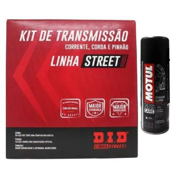Imagem de Kit Transmissao Tração Relação Fz15 2023 2024 Did Sem Retentor + Motul C2 200Ml