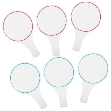 Imagem de KAIYUEMAOYI Pacote com 6 Quadros Brancos em Branco, Quadros de Avisos de Resposta Rápida, Quadros Brancos Reutilizáveis ​​para Apagamento a Seco, Quadros de Escri