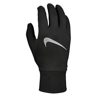 Imagem de NIKE Luvas de corrida masculinas NGM6L Carta Football DRI Accelerate Preto-Grande, Prata, G