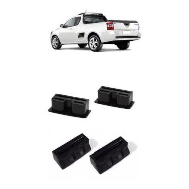 Imagem de Kit 4 Coxim Batente Tampa Traseira Caçamba Montana Após 2011 - AUTO QU