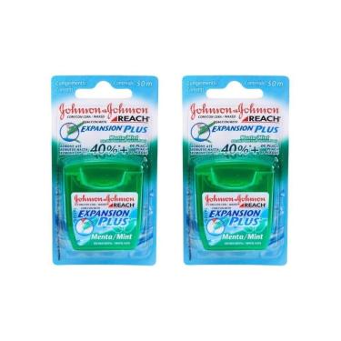 Imagem de Fio Dental Johnsons Reach 50M Menta - Kit Com 2Un
