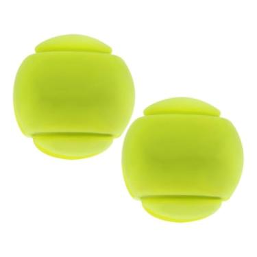 Imagem de Simhoa Amortecedores de vibração em forma de bola de tênis 2 peças amortecedores úmidos para raquetes - Amarelo