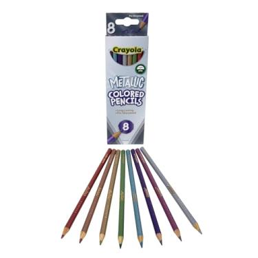Imagem de Crayola 68-3708 Metallic Colored Pencils 8 Pack