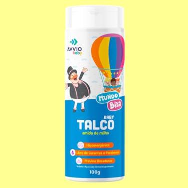 Imagem de Talco Baby Infantil Assadura Amido De Milho: Mundo Bita 100g
