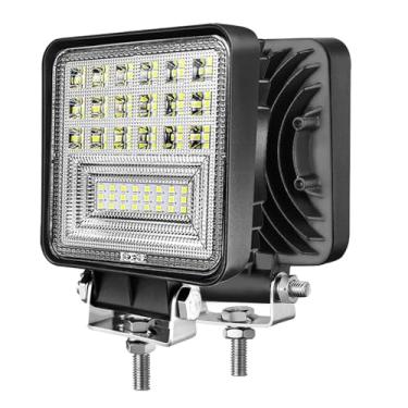 Imagem de Barra de luz LED de 11,5 cm MUVKQC 126 W, luzes de LED de 12 V 24 V, luzes de neblina/direção para caminhão de reboque de serviço, ATV, UTV, RZR, caminhonete de barco, carrinho de golfe, cortador de