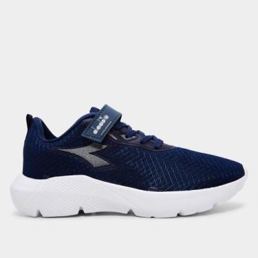 Imagem de Tênis Infantil Diadora Colonna VLC, Marinho, Prata, 35