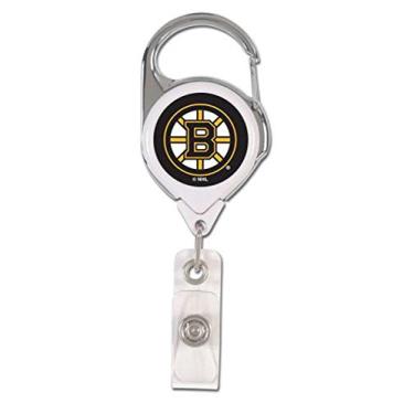 Imagem de WinCraft Porta-crachá premium retrátil NHL Boston Bruins, cor da equipe, tamanho único