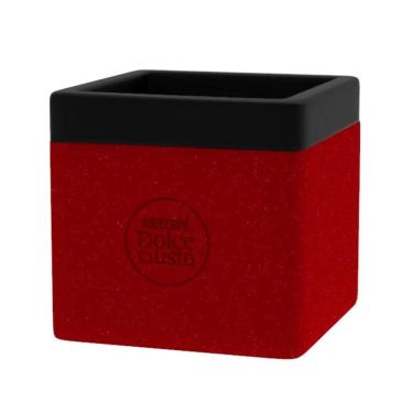 Imagem de Lixeira Depósito Cápsula Cafeteira Dolce Gusto Vermelho