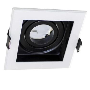Imagem de Spot Dowlight Ns7351P Embutido Branco Com Preto - Bella Iluminações