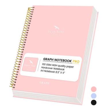 Imagem de Caderno gráfico FLYING EAGLE 21 x 28 cm 210 páginas rosa