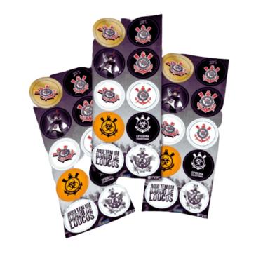 Imagem de Adesivo Descorativo Corinthians c/ 30 unidades Festcolor