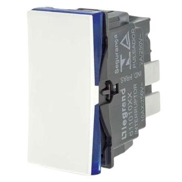 Imagem de Interruptor Simples De 10 Ampères 250 Volts Automático 1m Branco - 611010bc - Pial Plus