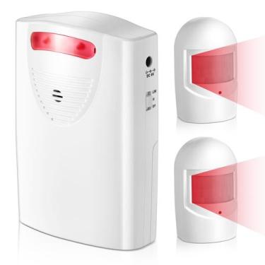 Imagem de Alarme de garagem: sensor de movimento sem fio Qualirey, alcance de 11