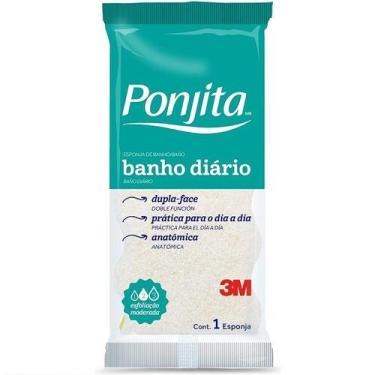 Imagem de Esponja de Banho Ponjita Banho Diario COR Sortida - 3M