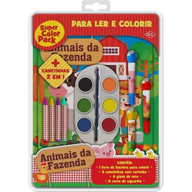 Imagem de Livro Super Color Pack - Animais da Fazenda - Editora DCL