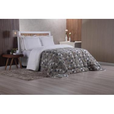 Imagem de Edredom Sherpa Cobertor e Coberdrom Estampado - QUEEN - Empório do Enx