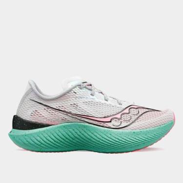 Imagem de Tênis Saucony Endorphin Pro 3 Feminino, Branco, Verde claro, 37