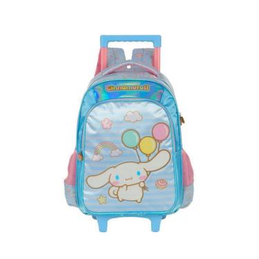 Imagem de Mochila Escolar Rodas Cinnamoroll Hello Kitty Infantil