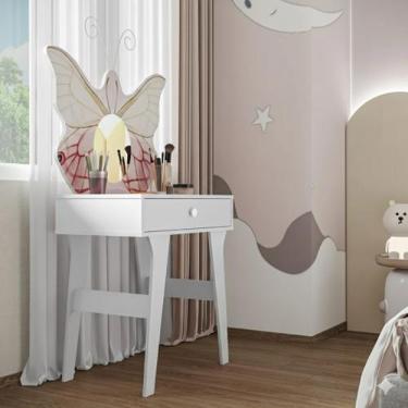 Imagem de Penteadeira Borboleta Camarim Escrivaninha Mesa Bancada Cantinho Maqui