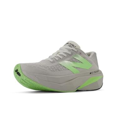 Imagem de New Balance FuelCell Supercomp Trainer V3 Tênis de corrida masculino, Matéria cinza/azul claro/prata metálico, 11 Wide