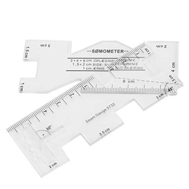 Imagem de RiToEasysports Mini Régua de Retalhos para a Medição de Roupas Desenham Costuras No Fundo Escuro ou Brilhante para Costurar Iniciantes