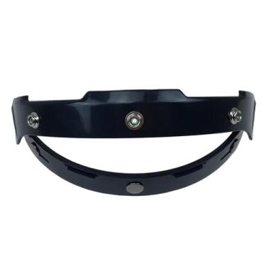 Imagem de Kesoto Adaptador de motocicleta com 3 botões de pressão e viseira com dobradiça para metade e 3/, preto