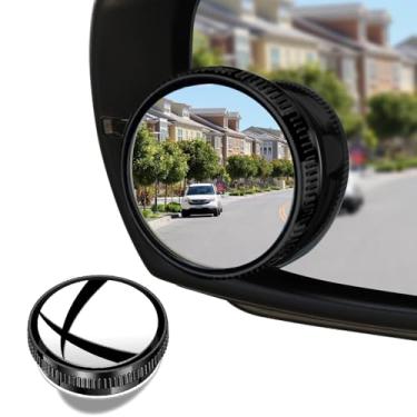 Imagem de 2 peças de espelho de ponto cego, 2 unidades de espelhos de ponto cego, acessórios de carro, espelho de ponto cego retrovisor automotivo acessórios exteriores espelho retrovisor de ventosa estilo