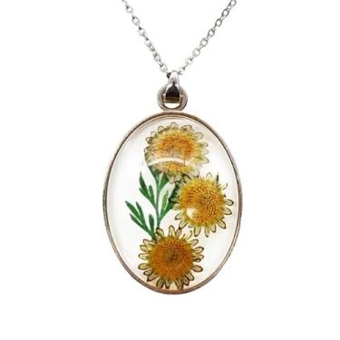 Imagem de ASTRAIA BEAUTY Colar floral de girassol inspirado em Van Gogh para acessórios de Fairycore e Cottagecore e acessórios de fantasia Ren Faire, estética de fada e presente para estética cottagecore e