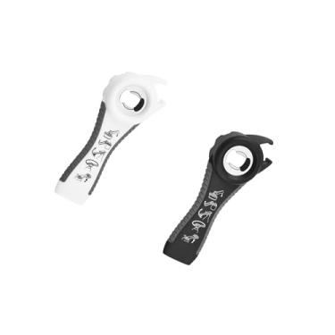 Imagem de PLAYTHROUGH Abridor de garrafas multifuncional, pacote com 2, abridor de frascos 5 em 1, abre facilmente a tampa giratória, tampa de garrafa, tampa de conserva e aba de lata (preto, cinza, branco)