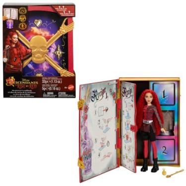Imagem de Disney Descendentes, Boneca Red e Livro Encantado com 3 Receitas Mágicas, Inspirado no filme Disney Descendentes 4: A Ascensão de Copa, Para crianças a partir de 4 anos, Mattel