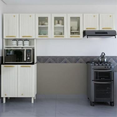 Imagem de Cozinha Modulada 3 Peças Diamante New Telasul, Branco