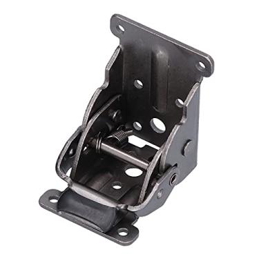 Imagem de Dobradiça de travamento automático resistente de 90 graus, suporte dobrável para móveis, mecanismo dobrável, liga de alumínio, bronze preto, 3.4cm de espessura
