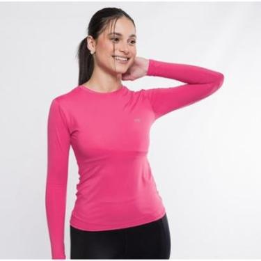 Imagem de Camiseta Poliamida Manga Longa Feminina Marcio May Fitness Ocean Pink-Feminino